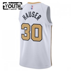 Camiseta Niños Boston Celtics Sam Hauser 2025-26 Nike City Edition Blanco Swingman